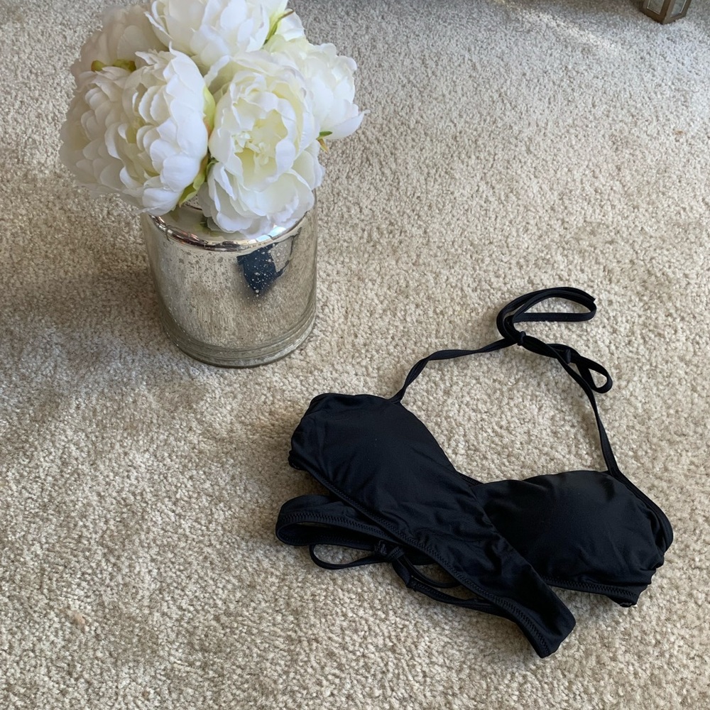 Abercrombie & Fitch Black Wrap Around Bikini Top